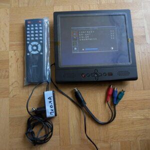 8" Inch Color TV TFT Screen RGB VGA Analog Remote VGA adapter